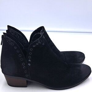 Bueno Womens Cora Nubuck Grommet Ankle Boots - Size 10.5